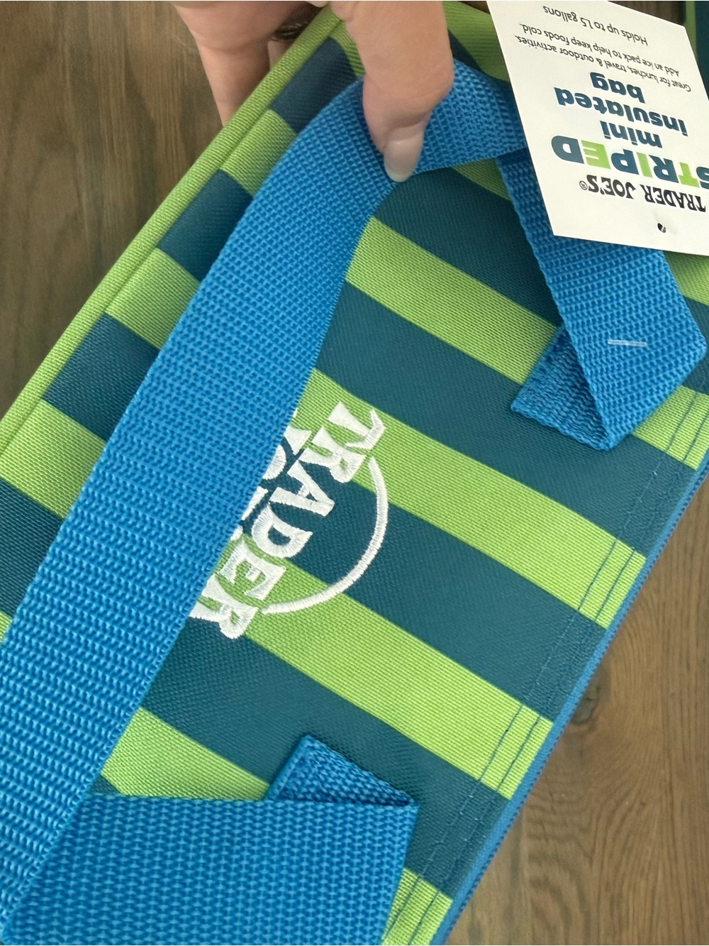 Trader Joe's Striped Mini Insulated Bag - Picture 4 of 7